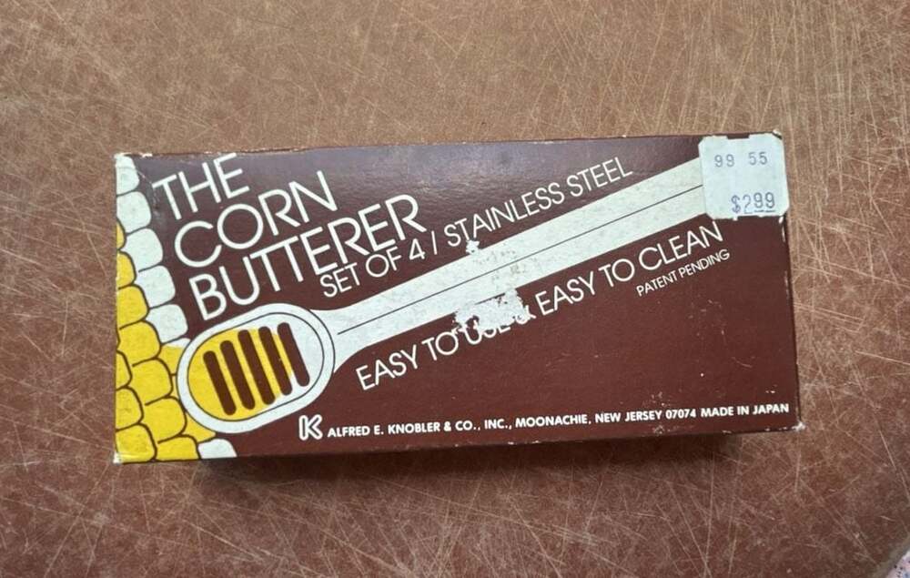Vintage Alfred E. Knobler The Corn Butterer Set of 2 Stainless Steel. 2 missing